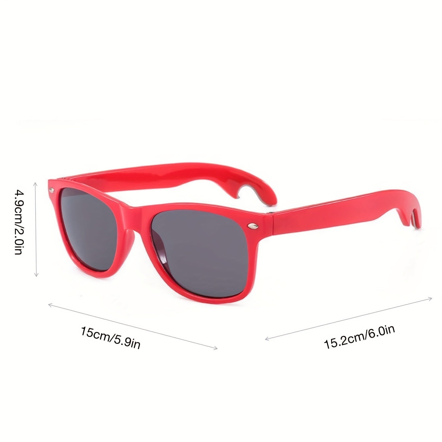 1pc Sunglasses Opener Beer Bottle Opener Glasses Gift Sunglasses Red