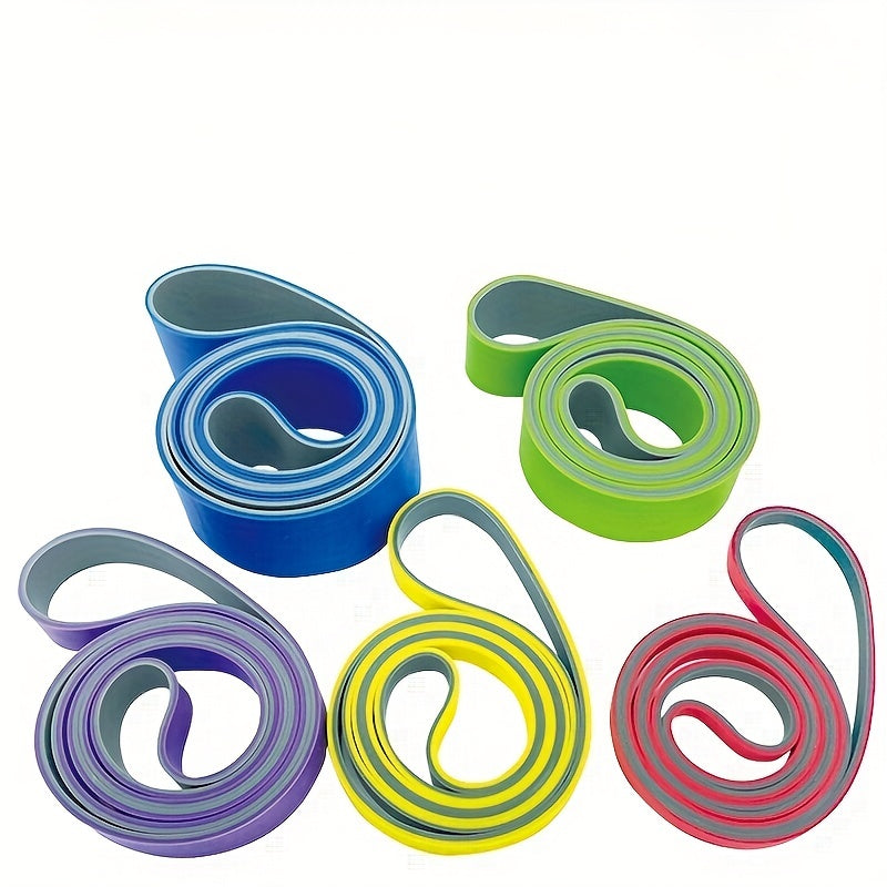 Double Colors Heavy Duty Latex Resistance Bands - Fitness Stretching Bands