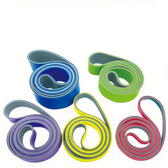 Double Colors Heavy Duty Latex Resistance Bands - Fitness Stretching Bands