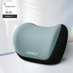 Car Headrest Waist Memory Foam Neck Pillowcase Lumbar Support