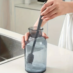 Silicone Brush Long Handle Cup Vacuum Cleaning Bottle Brush
