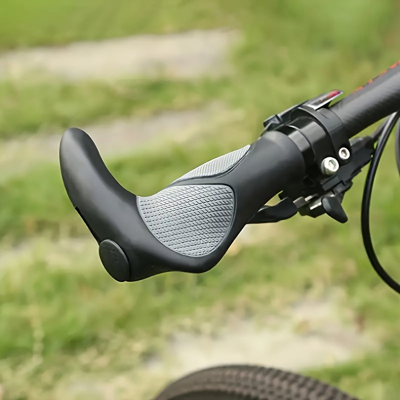 Mountain Bike Rubber Horn Grips Double sided Locking Auxiliary Handles