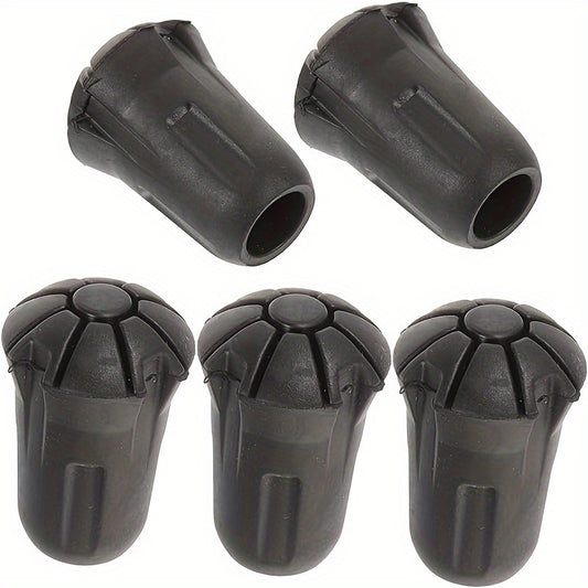 5pcs Trekking Pole Foot Covers Tip Protectors Pads Non Slip Accessories