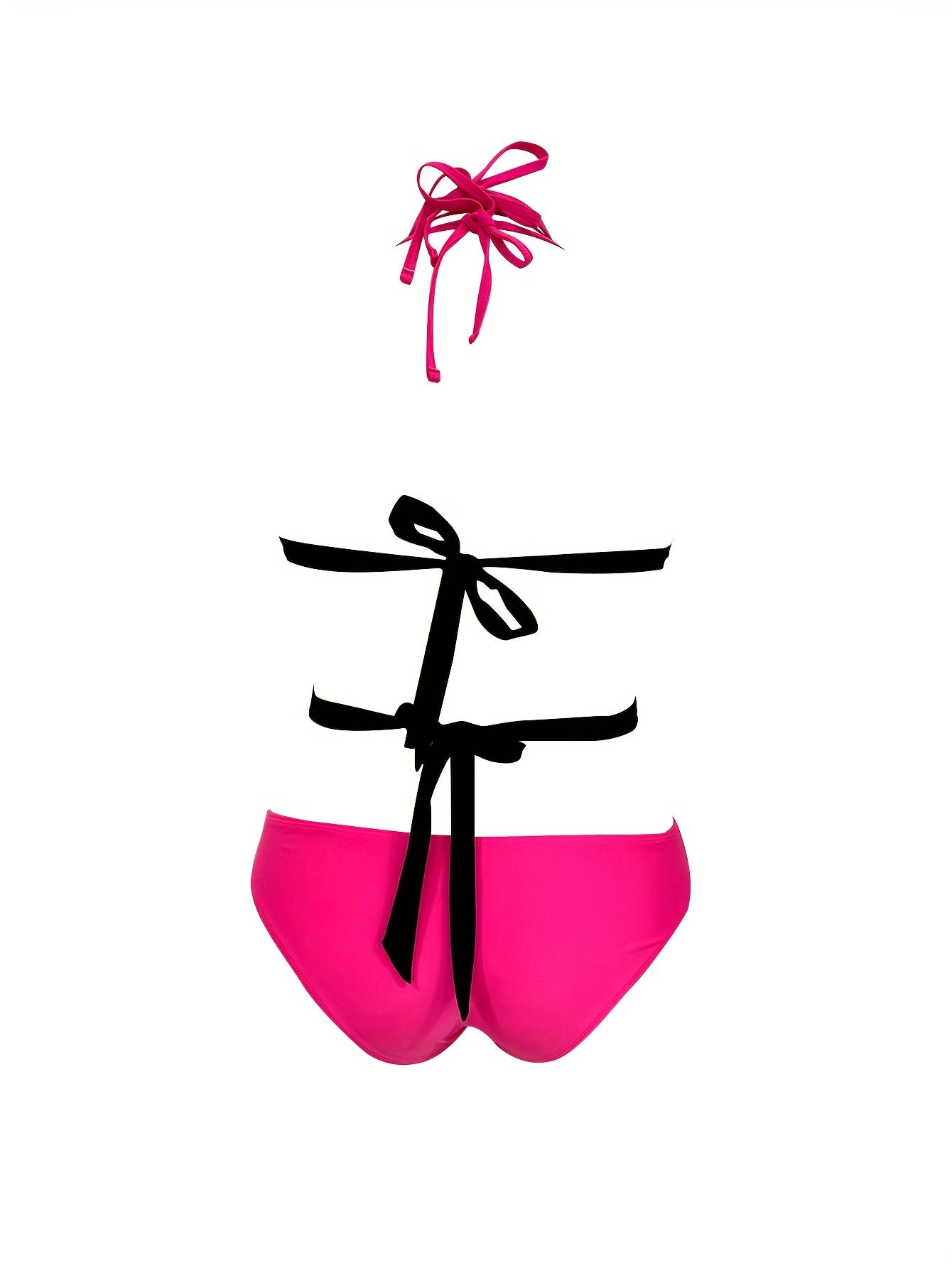 Sexy Swimsuit Women's Plus Gesture Print V Neck Cut Out Halter One Pie