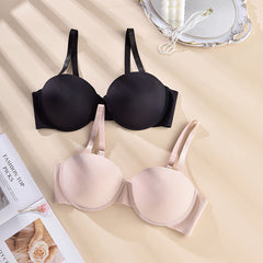 Women's Plus Soft Full Cover Molded Cup Underwire Bra Set
