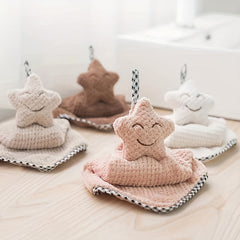Star Shaped Hand Towel for Bathroom and Kitchen
