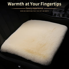 Long Fluffy Car Cushion Warm Single Seat Thickened Universal Binding