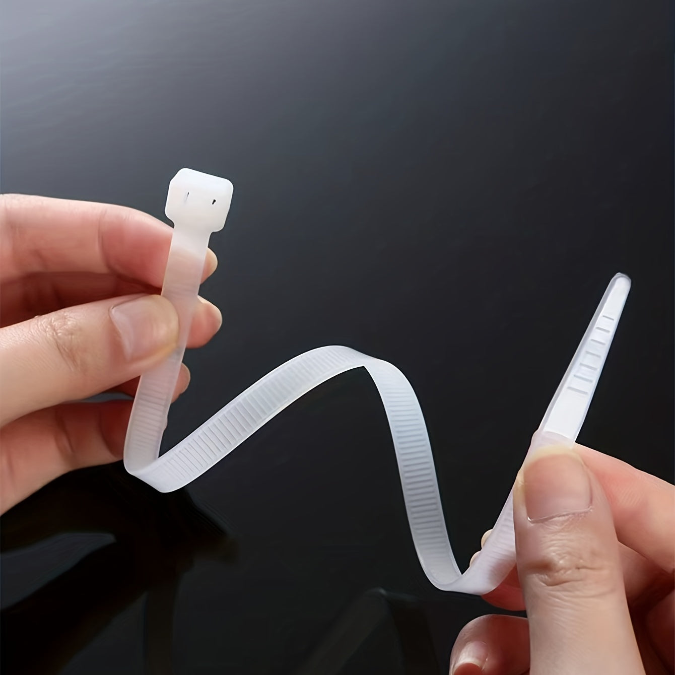 100pcs Cable Zip Ties 7.87inch Self Locking Nylon Cable Tie Wraps