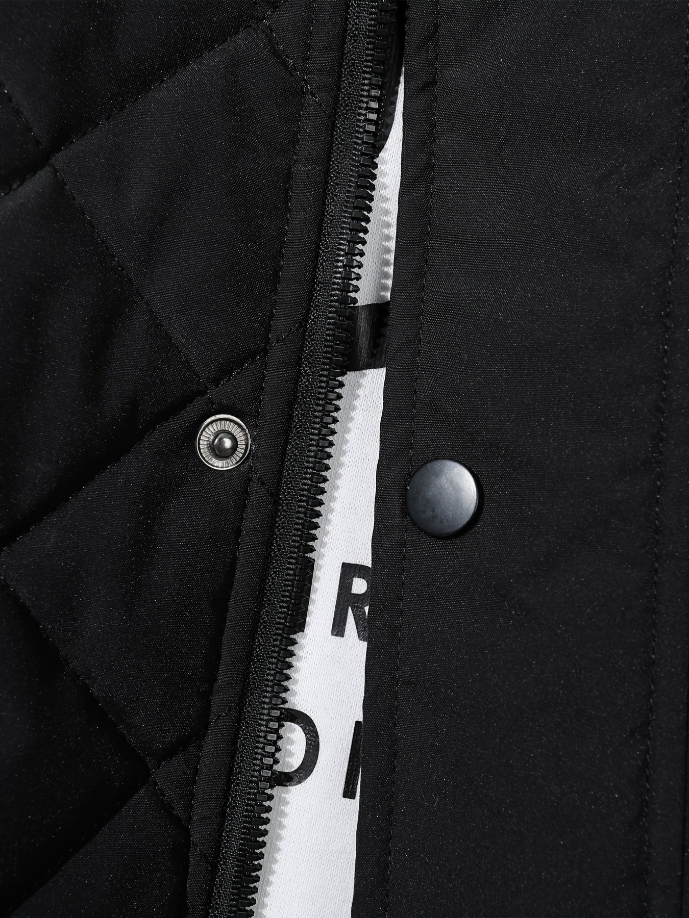 Men's Stand Collar Thermal Vest with Zipper