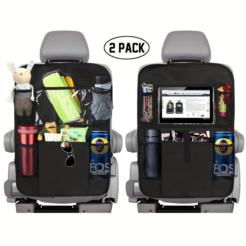 Car Backseat Hanging Organizer Waterproof Car Seat Protector Kick Mats