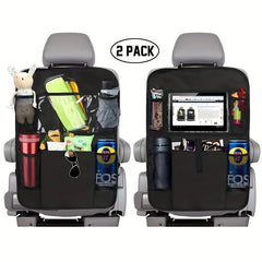 Car Backseat Hanging Organizer Waterproof Car Seat Protector Kick Mats