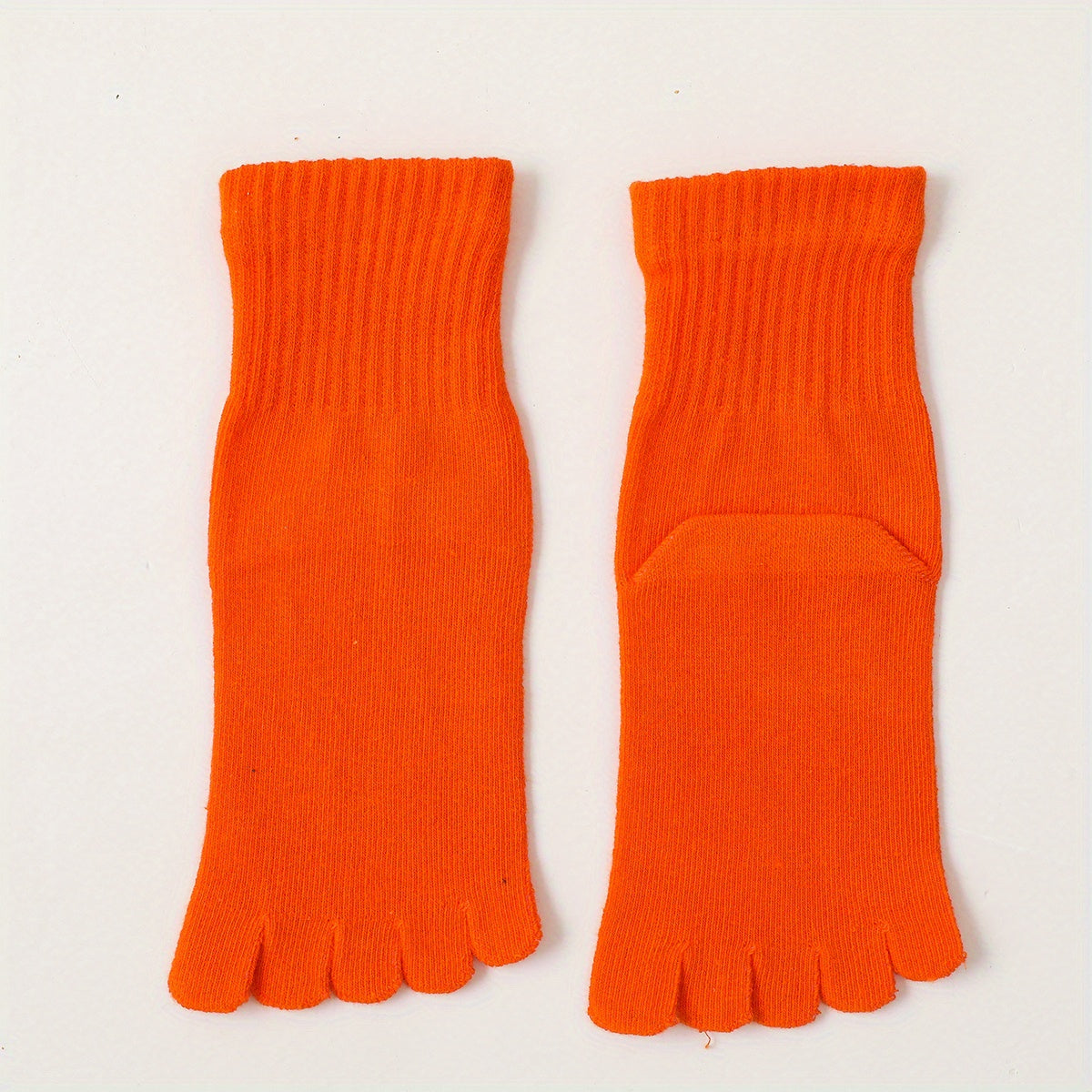 Kids Solid Cotton Comfortable Toe Socks Boys Girls Spring Summer
