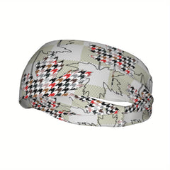 Signature Check Plaid Headband for Sports & Casual Outfits