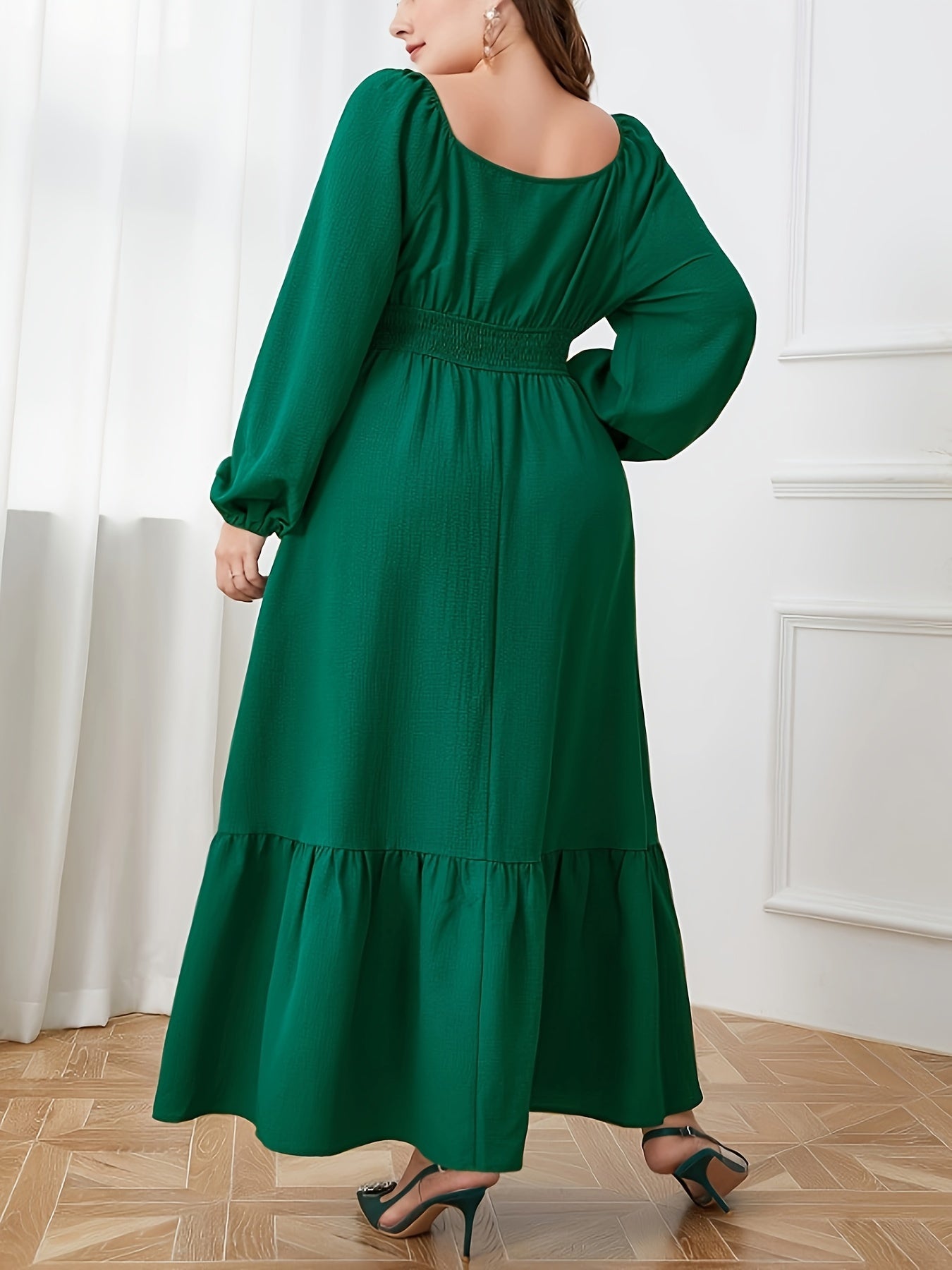 Casual Dress Women's Plus Maxi Smock Dress