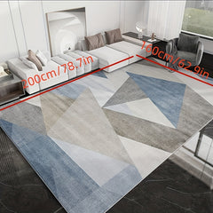 Modern Light Stitching Pattern Crystal Velvet Rug Indoor And Outdoor Mat