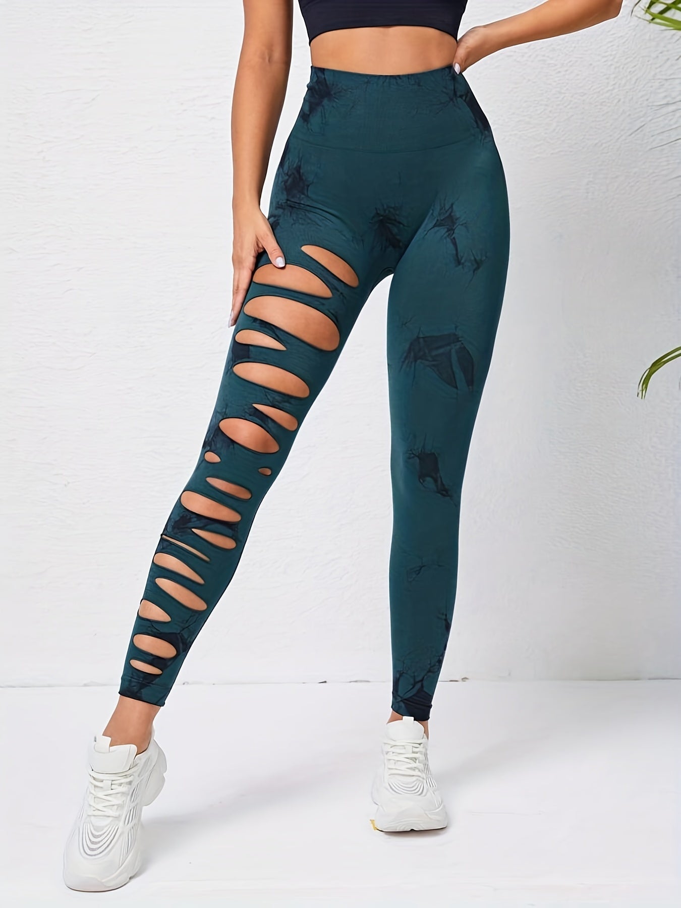 Tie Dye High Waist Yoga Leggings Sexy Butt Lifting Tight Pants