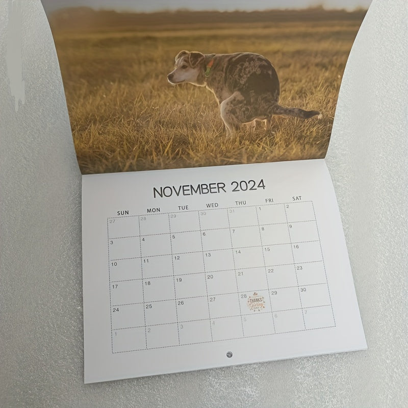 Dog Poop Wall Calendar for Office and Living Room