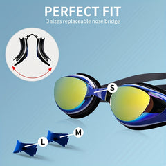 Polarized Swim Goggles Anti Fog Anti UV Clear Swim Goggles