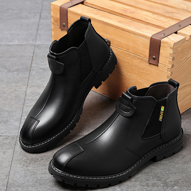 Men's PU Leather Casual Shoes Slip On Outdoor Walking