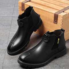 Men's PU Leather Casual Shoes Slip On Outdoor Walking