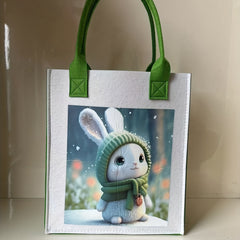 Large Capacity Mommy Bag Lightweight Maternal Infant Felt Bag