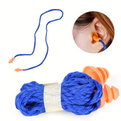 10pcs Silicone Ear Plugs Hearing Protection with Cord