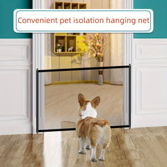 Retractable Mesh Pet Gate for Stairway Doorway Hallway Easy Install