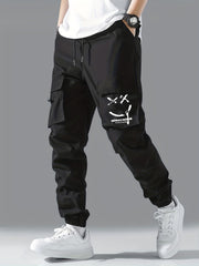 Men's Cargo Pants Drawstring Jogger Work Pants