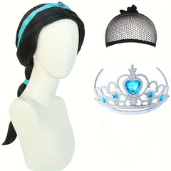 Girl's Long Princess Wig Halloween Dress Up