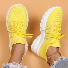 Women's Mesh Breathable Running Shoes Comfortable Shockproof Sneakers