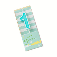 1pc Macaron 0-9 Digital Birthday Party Candles Smokeless Tasteless Decoration