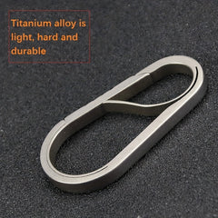 Titanium Alloy Car Key Chain Shrapnel Waist Hanging Key Chain Outdoor Pendant