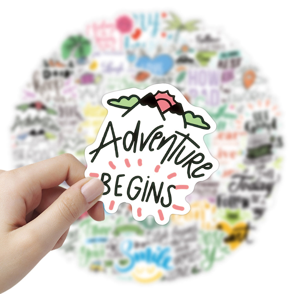 50 Inspirational Stickers Positive Encouragement Student Teacher Waterproof