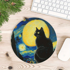 Anime Cat Mouse Pad Waterproof Desk Mousepad