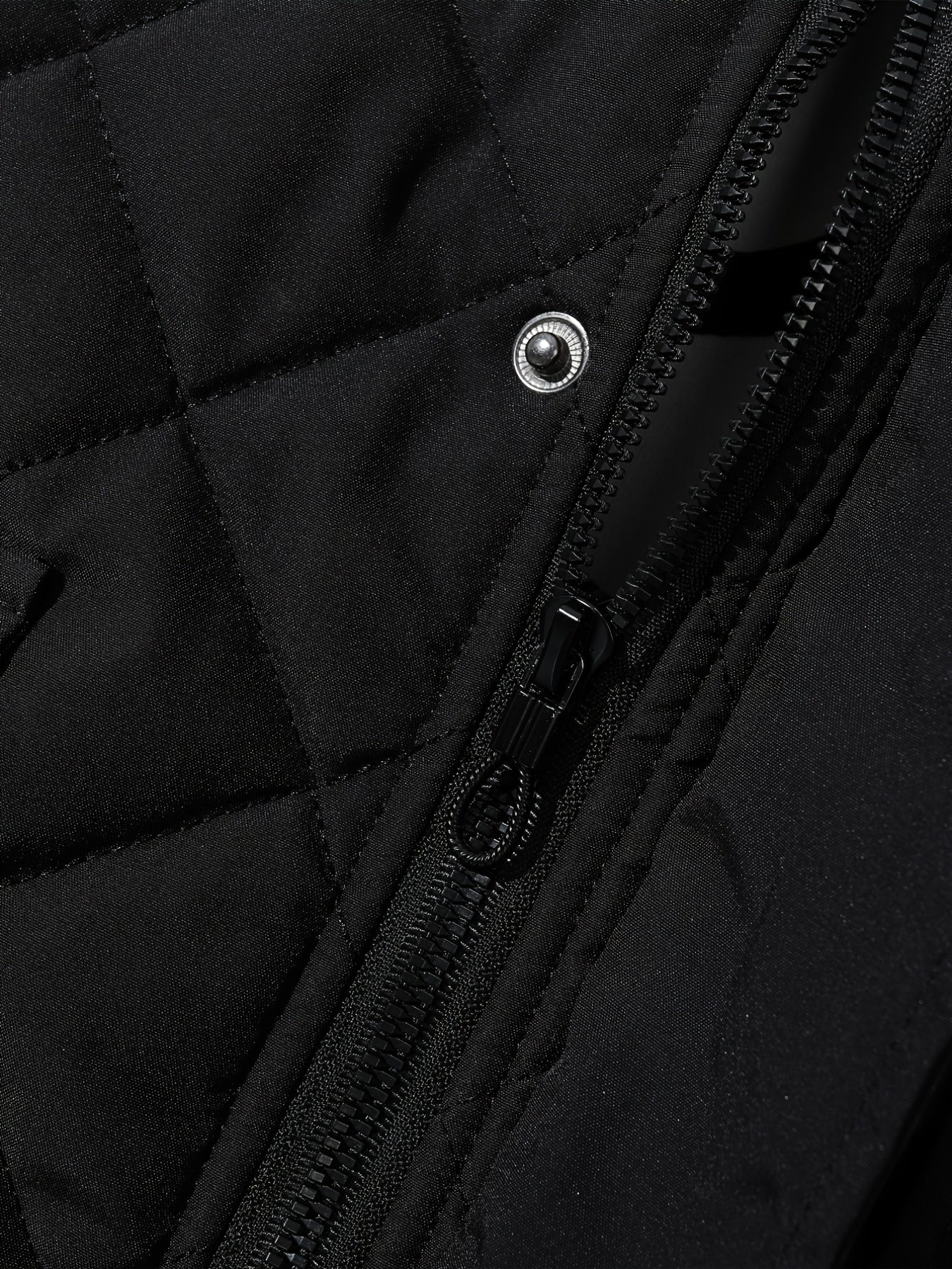 Men's Stand Collar Thermal Vest with Zipper