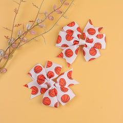 2pcs Children's Bow Hair Clip Set for Sports Hair Accessories