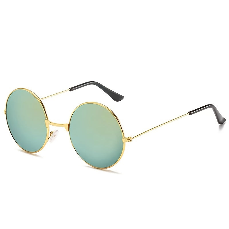 Retro Round Sunglasses Metal UV400 Sun Shades Glasses