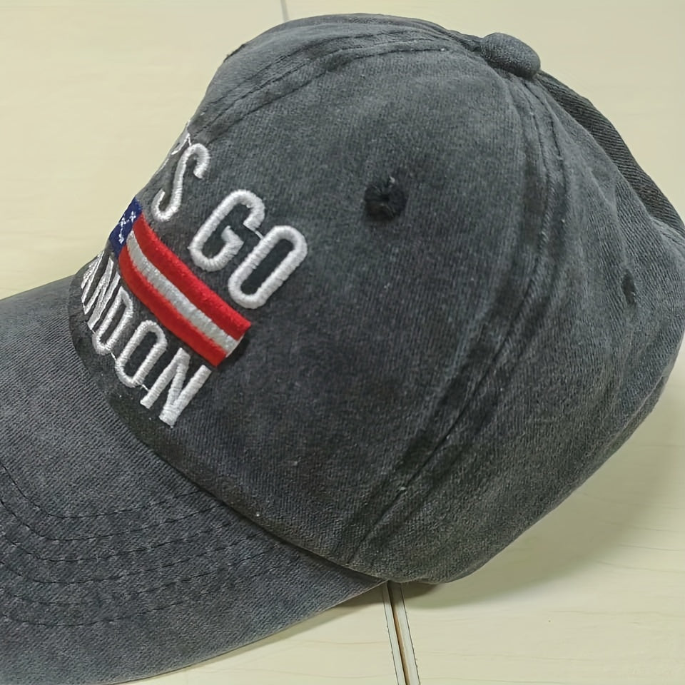 Adjustable Embroidery Denim Baseball Cap
