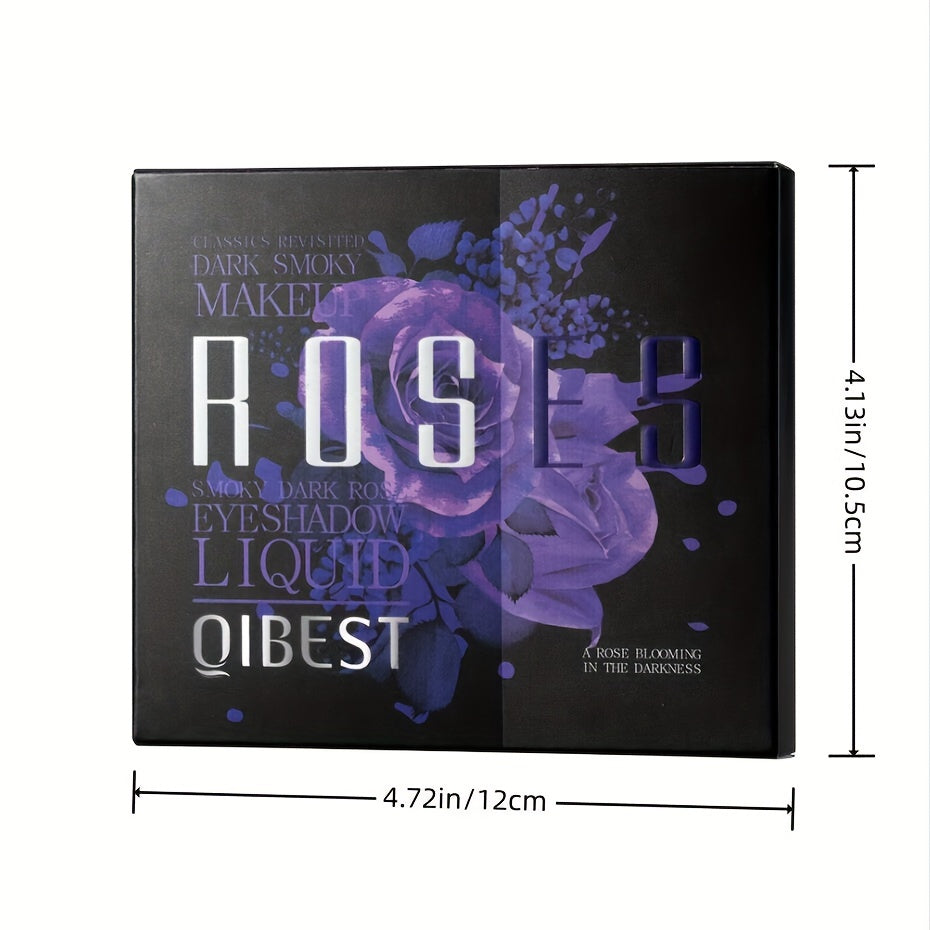 9pcs Liquid Eyeshadow Set Gray Silver Glitter Shimmer Matte Smokey Gothic Style