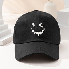 Melting Face Baseball Cap Casual Adjustable Sports Hat Womens Mens Unisex
