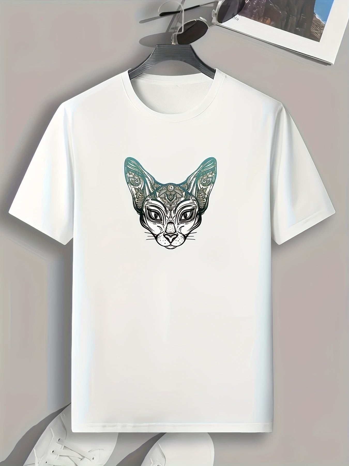Dog Print Men's Graphic T shirt Casual Comfy Tees For Summer Mens Clothing