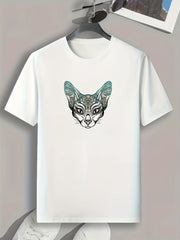 Dog Print Men's Graphic T shirt Casual Comfy Tees For Summer Mens Clothing