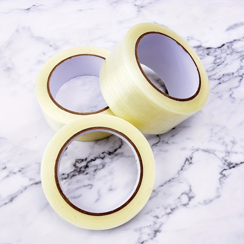 Striped Fiber Adhesive Tape Waterproof for Packaging and Floor