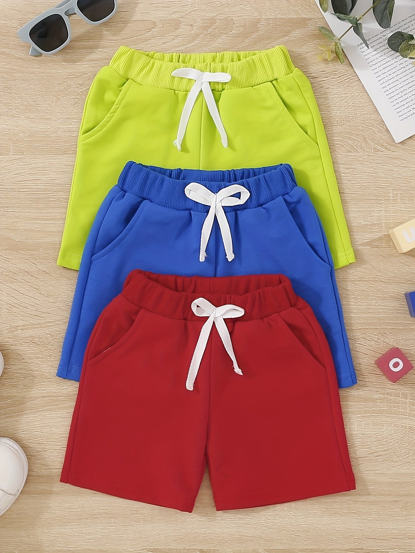 3pcs Boys Comfortable Creative Shorts for Summer