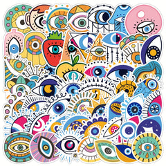 50pcs Cartoon Stickers for Water Bottles Phones & More