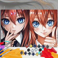 DIY Digital Painting Kit Inspirational Girl Gesture Don't Worry You're Awesome