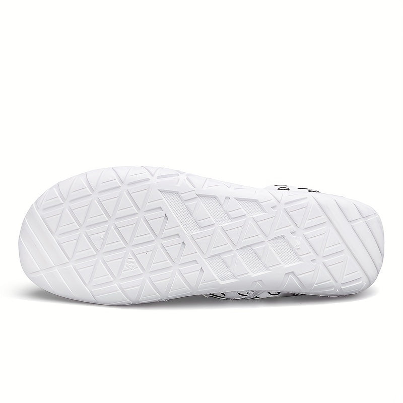 Men's Letter Print Slip On Canvas Shoes for Walking