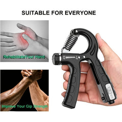 Adjustable Grip Strength Trainer 11 132Lb Forearm Strengthener Hand Squeezer
