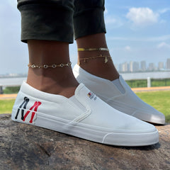 Men's Canvas Loafer Shoes Lightweight Slip On Shoes Spring Summer