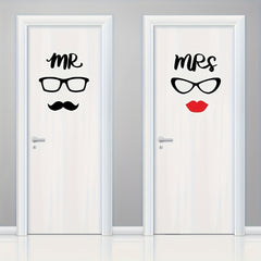 1pc Toilet Wall Sticker Self-adhesive English Men And Women Wall Sticker
